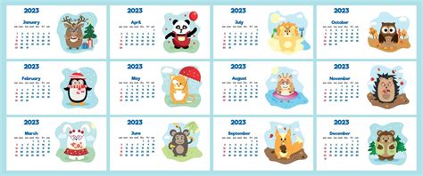 El Calendario Infantil Para 2023 Con Lindos Jeroglíficos En Todas Las
