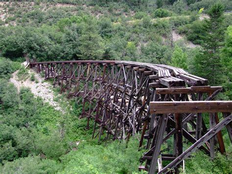 Train Trestle Bridge Trestle Bridge Cloudcroft New Mexico Land Of