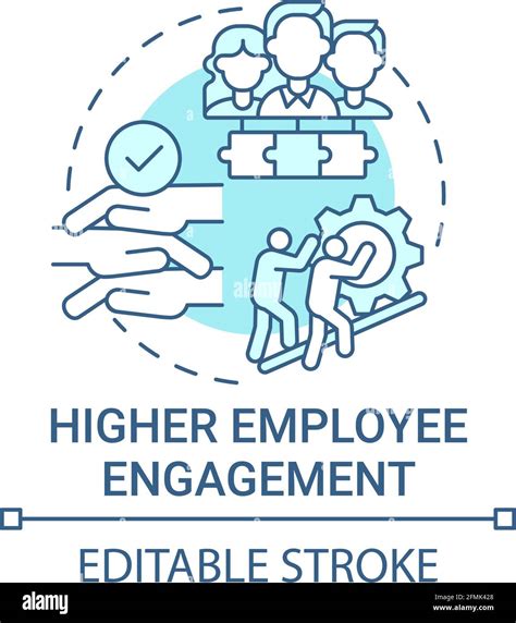 Higher Employee Engagement Concept Icon Stock Vector Image And Art Alamy