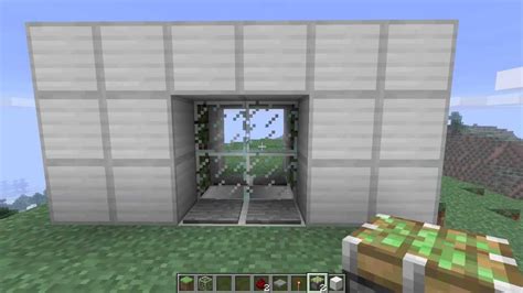 The first step to the flush door is to place 2x2 vertical sticky pistons facing towards where the wall is. Minecraft Tutorial: Sticky Piston Doors - YouTube