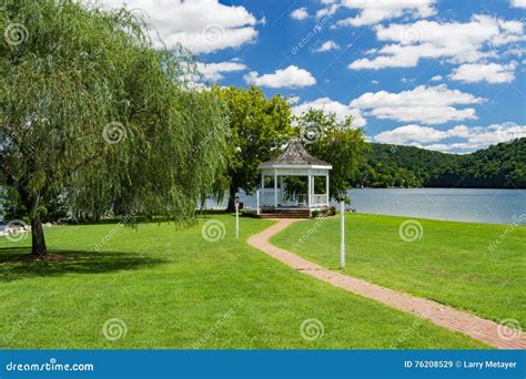 Gazebo at Claytor Lake State Park, USA Editorial Stock Image - Image of