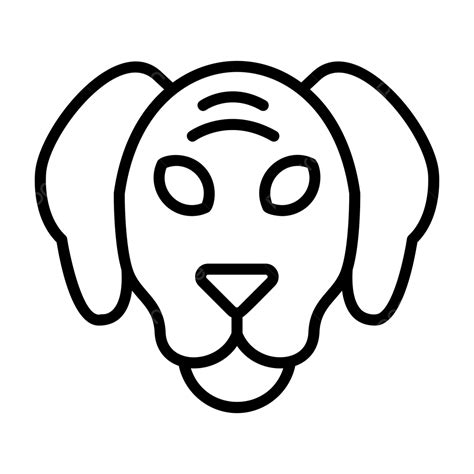 Dog Line Icon Vector Dog Icon Animal Dog Png And Vector With