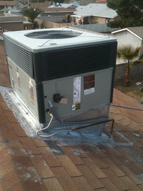 Air Conditioner On Roof Air Conditioner Outdoor Unit Installed On The