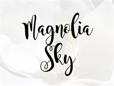Inspired by hand lettering doodles, the font family combines a mischievous spirit and. Magnolia Sky free script font | Magnolia sky, Handwritten ...