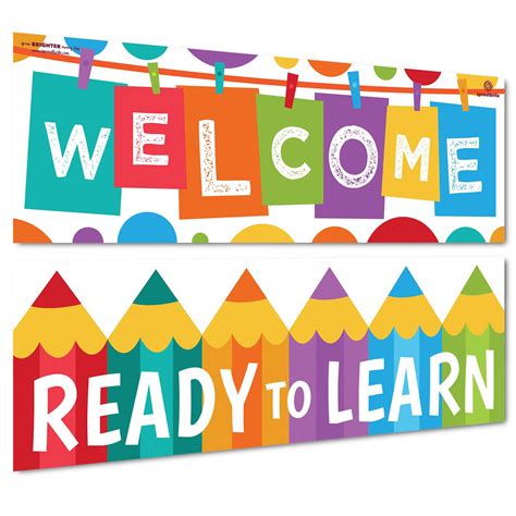 Buy Sproutbrite Welcome Classroom Decorations Banner Posters For