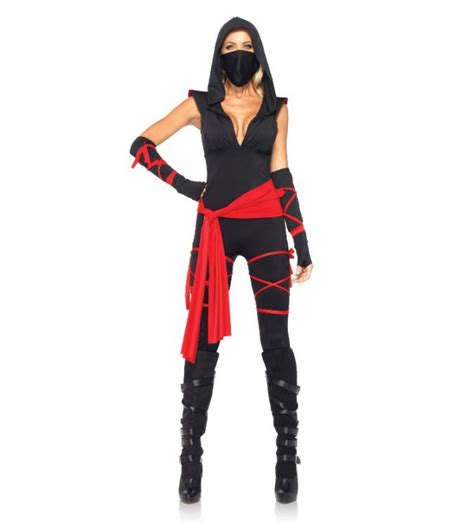 Deadly Ninja Fancy Dress Costume Womens Sexy Ninja Movie Party Costumes