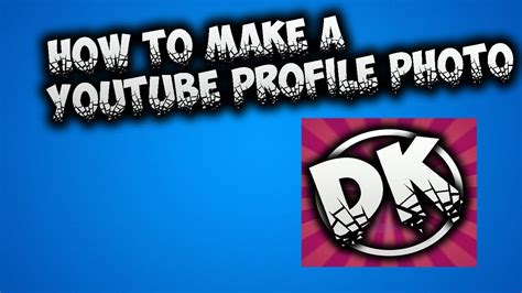 How To Make A Profile Picture On Youtube With Photoshop Tutorial