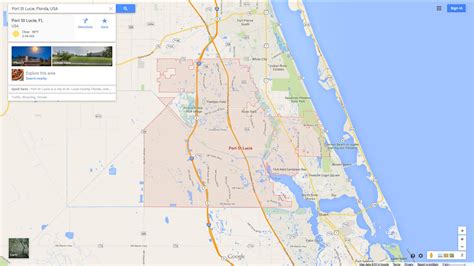 Map Of Florida With Port St Lucie Printable Maps