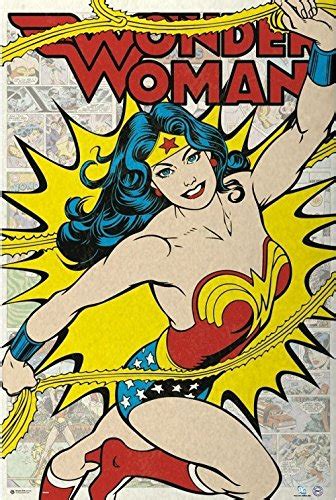 Dc Comics Retro Wonder Woman Poster Classic Poster Collector