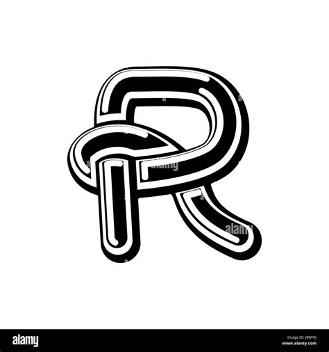 Letter R Celtic Font Norse Medieval Ornament Abc Traditional Ancient Manuscripts Alphabet