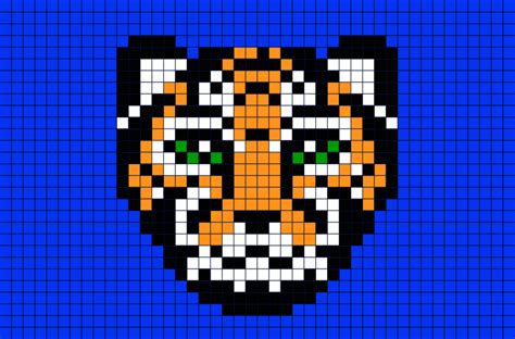 tigre pixel art 31 Idées et designs pour vous inspirer en images