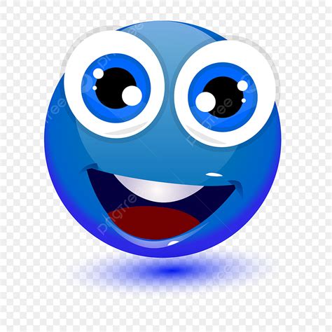 3d Emoji Lächeln Blauer Ausdruck Png Emoji 3d 3d Emoji Png Und