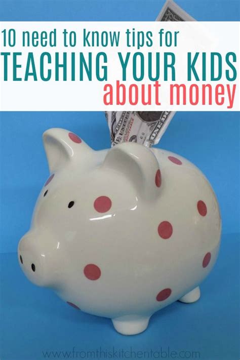 Important Tips For Teaching Kids About Money From This Kitchen Table