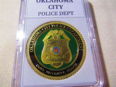 Oklahoma City Police Dept Challenge Coin Etsy