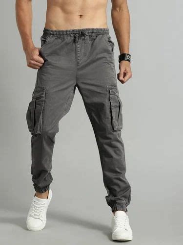Solid Navy Blue Mens Cargo Joggers Casual Wear At Rs 350piece In