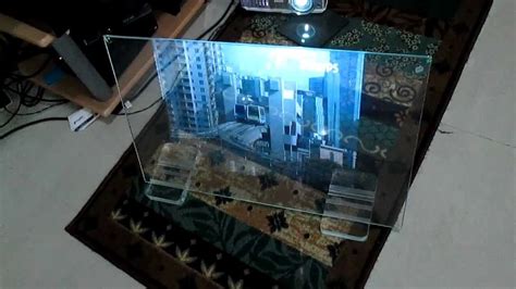 This is not an easy proposition. Transperent video glass screen no projection foil pure ...