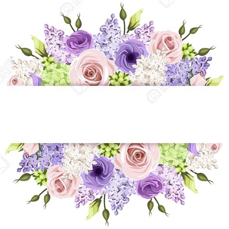 Bordes Y Marcos De Flores De Color Rosa Clip Art Acuarela De Images