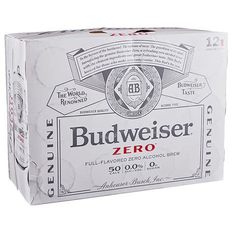 Budweiser Zero 12pk 12 Oz Cans Applejack