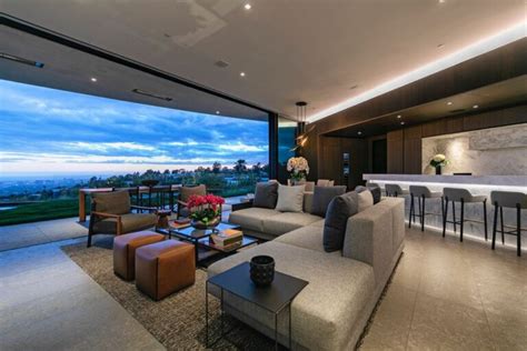 A 32500000 Spectacular Hillside Glass Walled Mansion In Beverly Hills