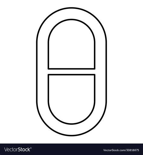 Theta Greek Small Symbol Lowercase Letter Font Vector Image