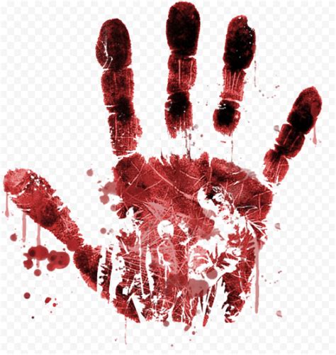 Dark Bloody Handprint Png Citypng