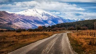 Road Zealand 4k Mountain Field Glenorchy Desktop