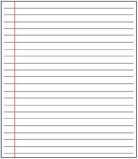 Click any paper to see a larger version and download it. Free Printable Blank Lined Paper Template In Pdf Word How ...