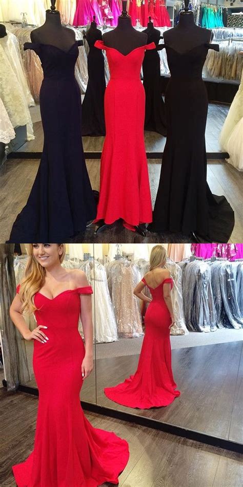 sexy prom dress off shoulder red mermaid prom dresses long evening dress evening party dress 211