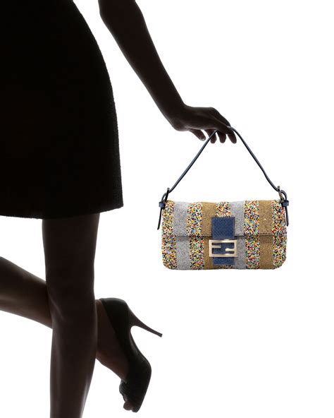 Fendi Beaded Multicolor Baguette