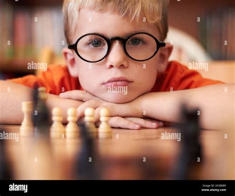 Child Boy Playing Chess Hi Res Stock Photography And Images Alamy