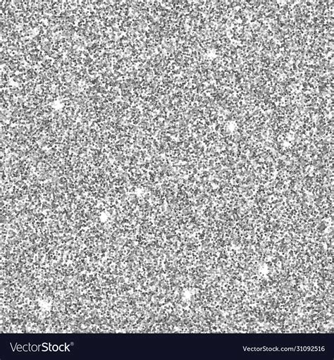 Silver Glitter Texture Seamless Pattern Royalty Free Vector
