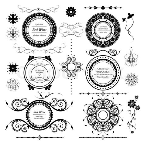 Old, swirls, retro, vintage, victorian, ancient, decoration, antique, design elements, vector victorian graphics. Illustration, art, design, vector, element, scroll, shape ...