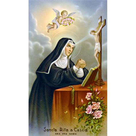 Santa Rita Prayer Card Gannons Prayer Card Co