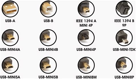 Types Of Usb Connectors Electrical And Electronics Engineeringmd