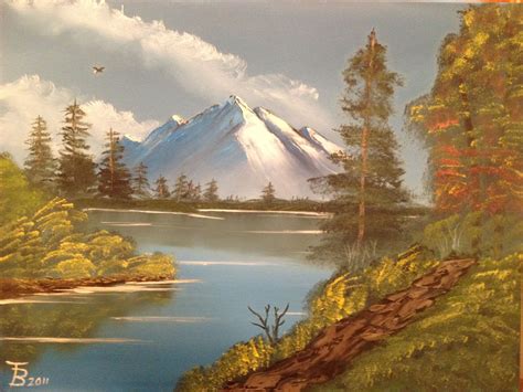 This Is My Painting Majestic Mountain Lake I Did It With Oil Paint