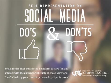 Social Media Do S And Don Ts Close School Of Entrepreneurship Drexel University