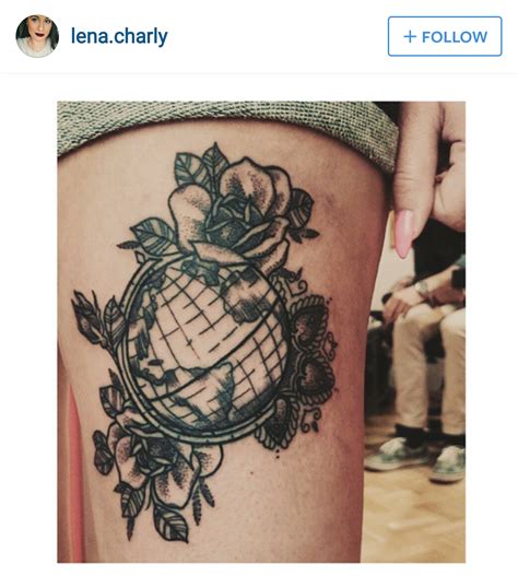 World Globe Tattoo Inspirational Tattoos Tattoos Globe Tattoos