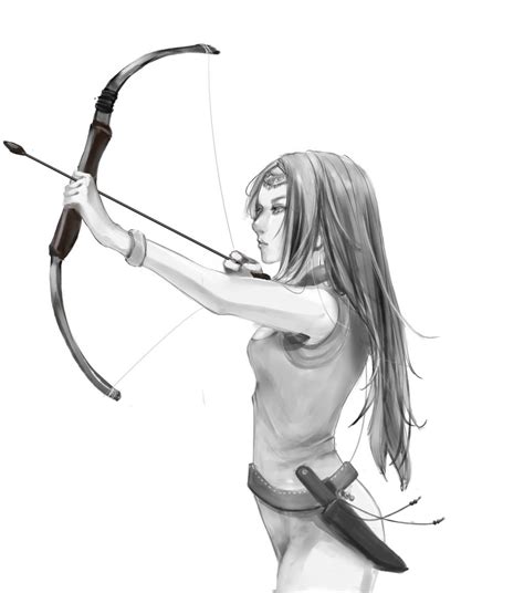 Girl With Bow And Arrow By Wiffer On Deviantart