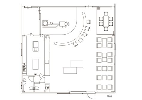 Cafe Design Floor Plan