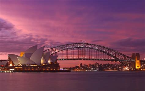 Sydney Opera House And Harbour Bridge Editorial Stock Photo Image Of