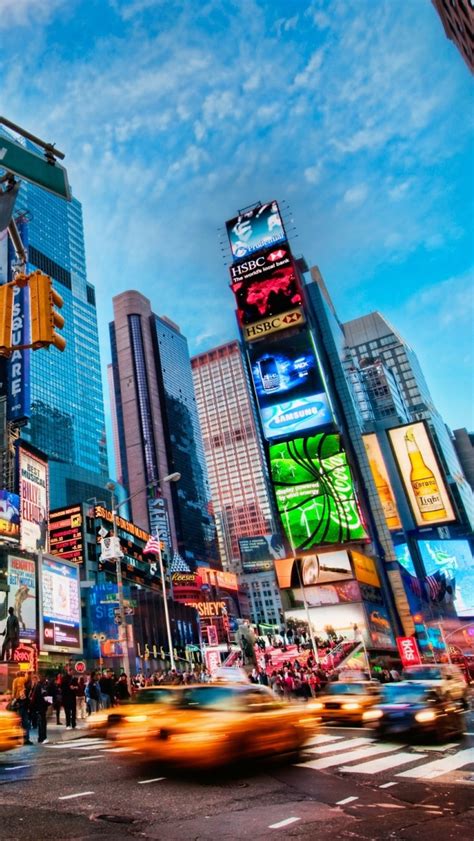 We present you our collection of desktop wallpaper theme: Times Square New York iPhone 5s Wallpaper Download ...