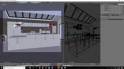 Interview Kitchen Interior With Blender Cycles Blender 3d Architect