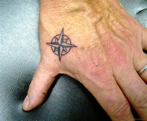 Awesome Compass Tattoo On Hand Tattoo Designs Tattoo Pictures