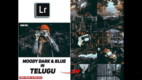 License type what are these? Moody dark blue effect in lightroom mobile telugu | Moody ...