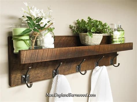 This rustic industrial coat rack from diy showoff is a super easy entryway storage solution. Rustic Farmhouse 5 Hook Entryway Coat Rack with Shelf ...