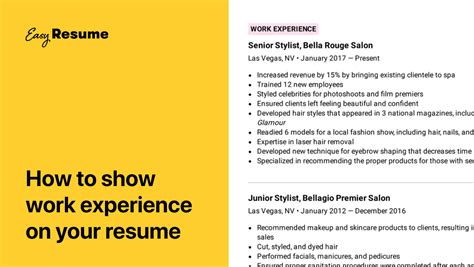 How To Describe Work Experience On A Resume In 2022 Examples And Tips