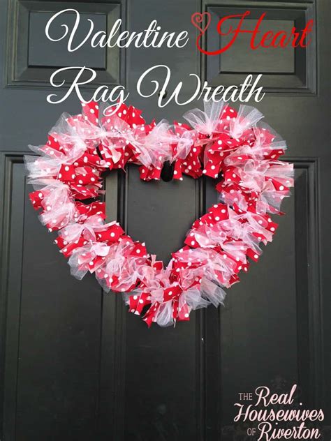 Diy Valentine Heart Rag Wreath Creative Housewives