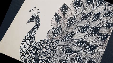 How To Draw Peacock Mandala Art For Beginnersstep By Step Zentangle Artnish Art Gallery