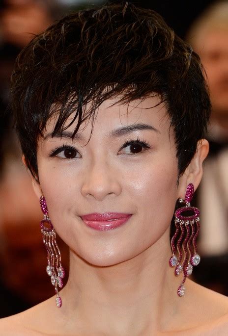 Asian Pixie Cut Zhang Ziyi Short Pixie Haircut For Oval Faces Styles