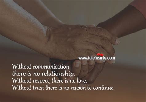 Without Communication There Is No Relationship Inspirational Quotes